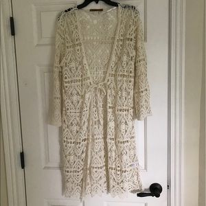 Belldini Crochet Coverup Size Large